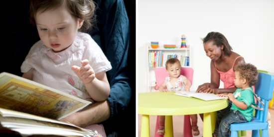 reading to and with toddlers
